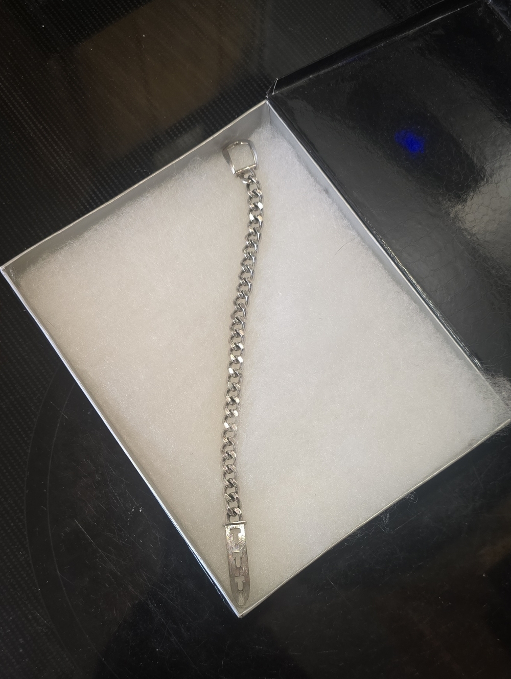 Avon Women's Silver Belt Buckle Chain Bracelet - Unbranded